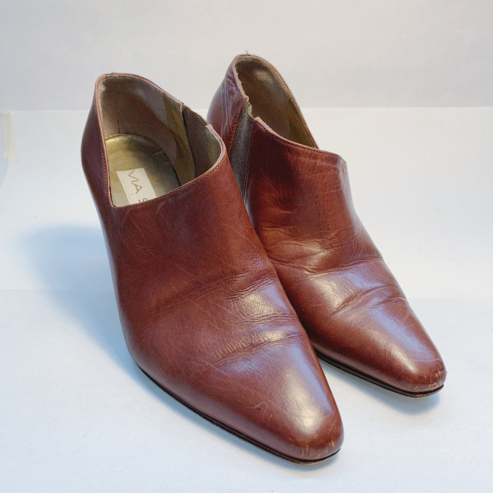 Via Spiga 100% Italian Leather Mule Heels 5B